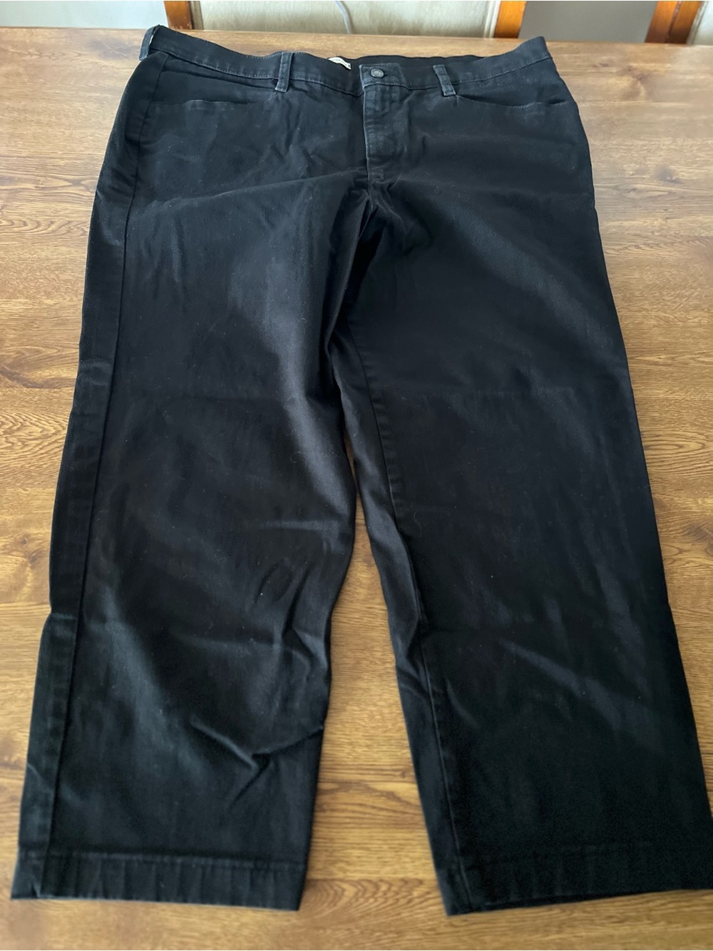 Lee Relaxed Fit Womens size 16W Petite Black Jeans